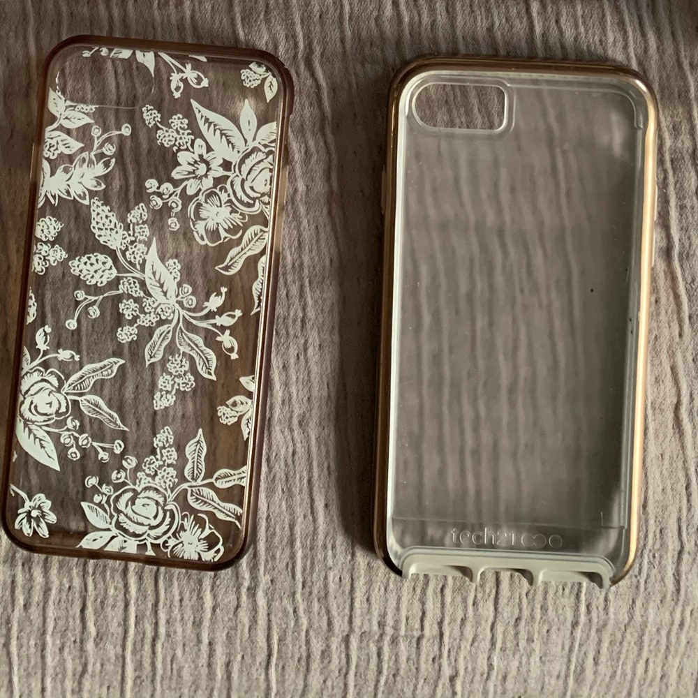 TWO iPhone 6/7/8 cases - RIFLE PAPER CO & Tech21
